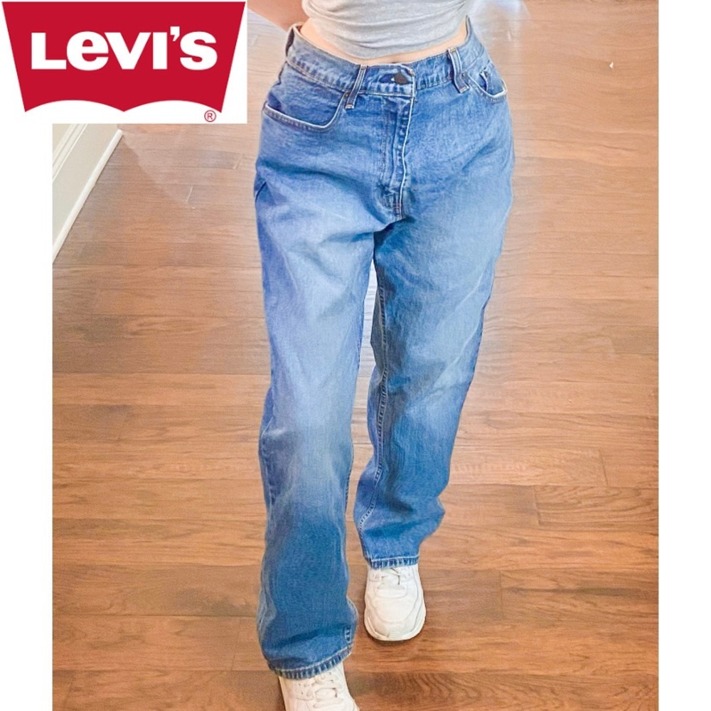 Vintage Levi’s 505 Y2k Baggy Dad Relaxed High Rise 90’s Blue Straight Leg Jeans